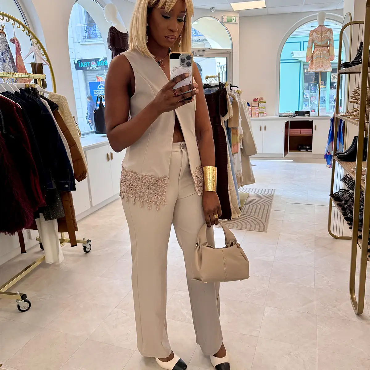Pantalon fluide droit