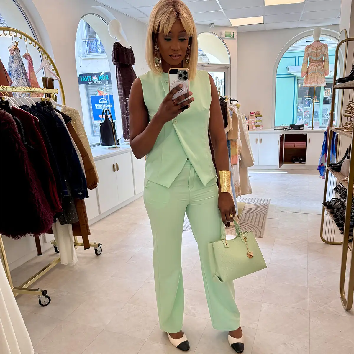 Pantalon fluide droit