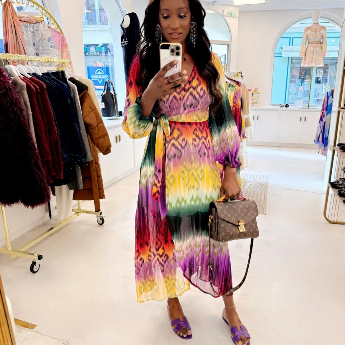 Robe multicolore