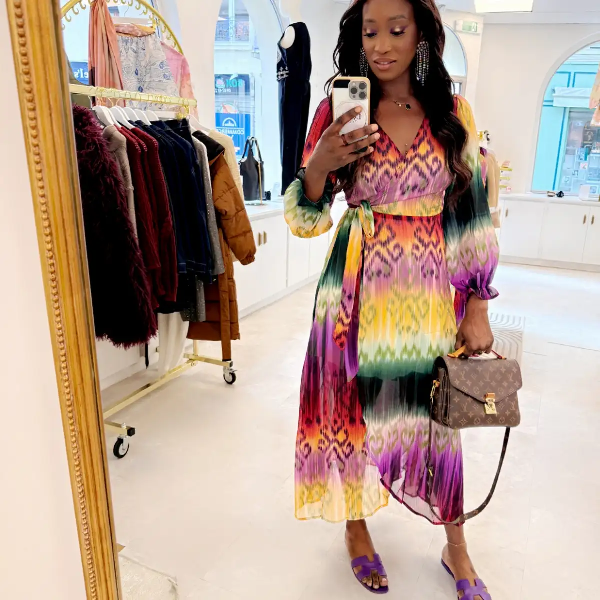 Robe multicolore
