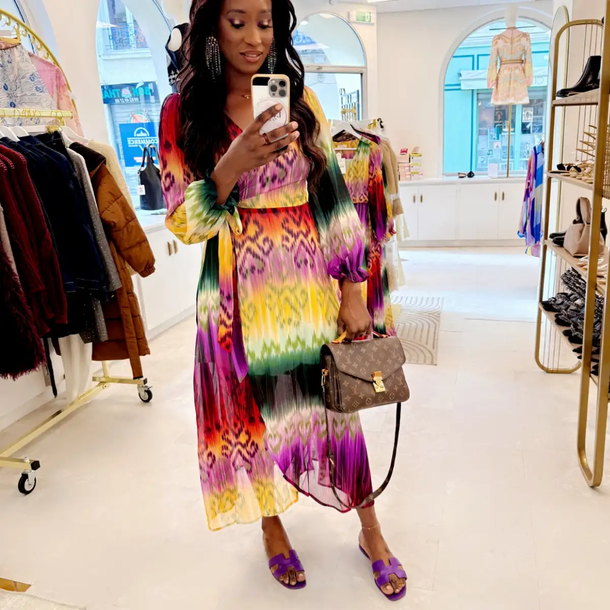 Robe multicolore