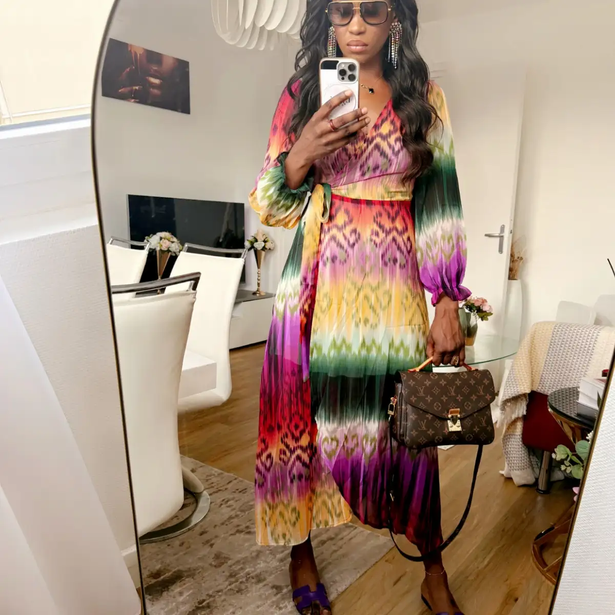 Robe multicolore